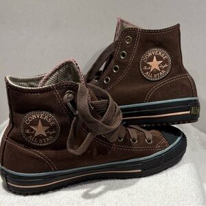 CONVERSE ALL STAR Suede Chuck Taylor High Tops Brown Pink Women's Men’s 5.5